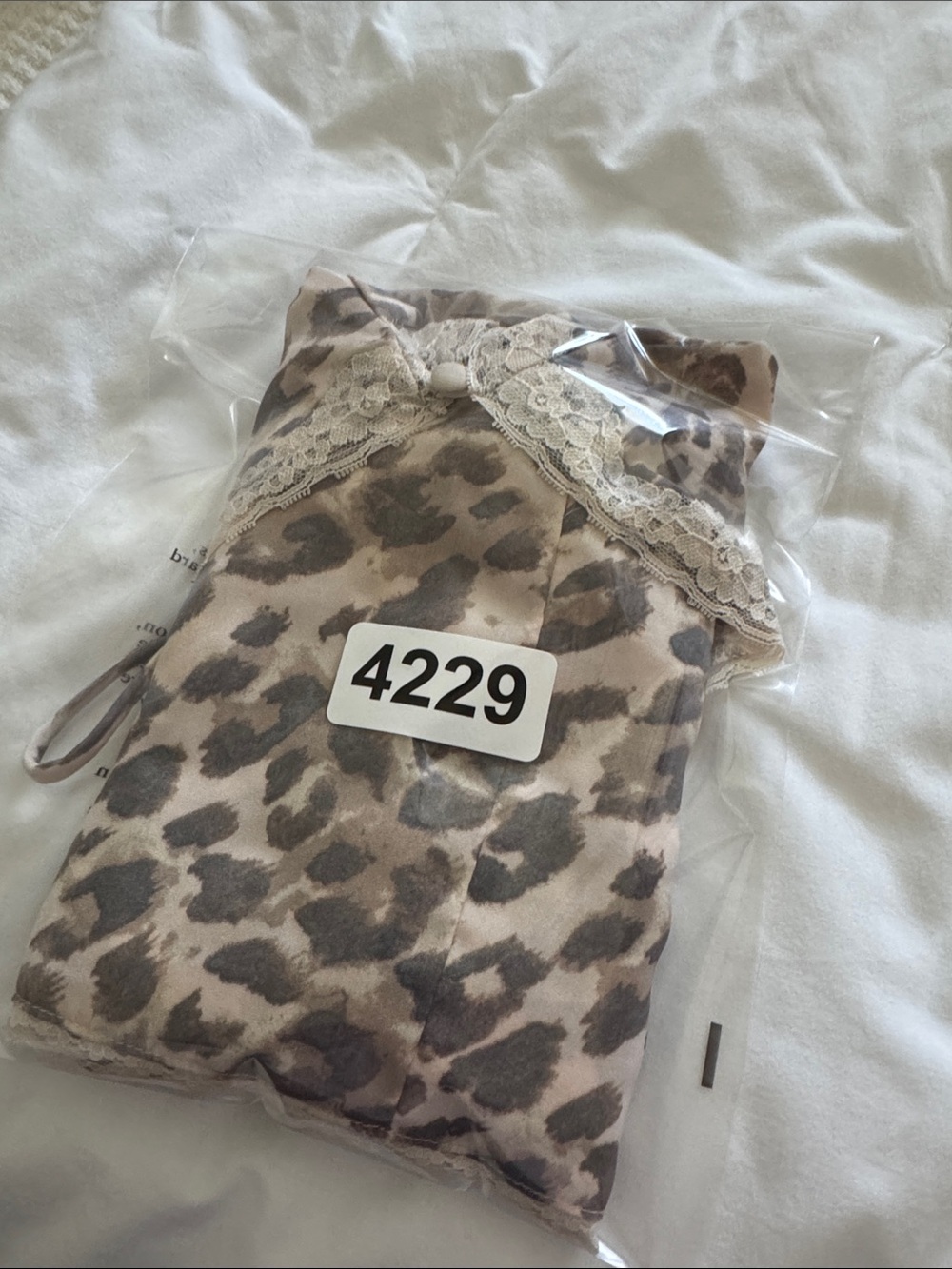 aerie Leopard Print Lace-Trim Slip - Beige & Brown - Picture 12 of 12
